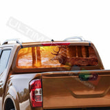 Camo Hunting Designs Window See Thru Stickers Perforated for Nissan Navara NP300