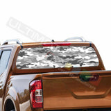 Camo Hunting Designs Window See Thru Stickers Perforated for Nissan Navara NP300