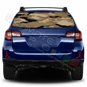 Camo Hunting Designs Window See Thru Stickers Perforated for Subaru Outback 2018