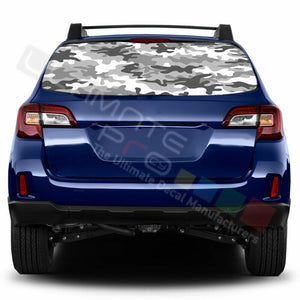 Camo Hunting Designs Window See Thru Stickers Perforated for Subaru Outback 2018