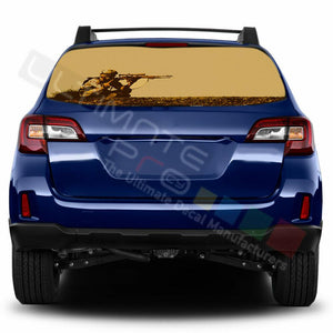 Camo Hunting Designs Window See Thru Stickers Perforated for Subaru Outback 2018