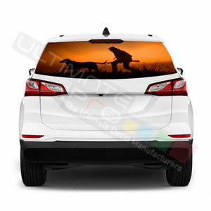 Camo Hunting Rear Window See Thru Stickers Perforated for Chevrolet Equinox