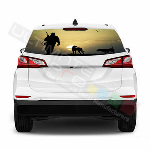 Camo Hunting Rear Window See Thru Stickers Perforated for Chevrolet Equinox