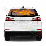 Camo Hunting Rear Window See Thru Stickers Perforated for Chevrolet Equinox