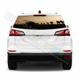 Camo Hunting Rear Window See Thru Stickers Perforated for Chevrolet Equinox