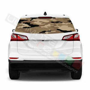 Camo Hunting Rear Window See Thru Stickers Perforated for Chevrolet Equinox