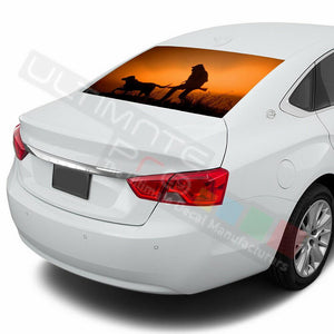 Camo Hunting Rear Window See Thru Stickers Perforated for Chevrolet Impala 2020