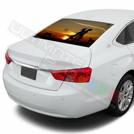 Camo Hunting Rear Window See Thru Stickers Perforated for Chevrolet Impala 2020