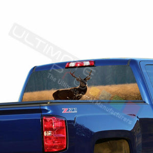 Camo Hunting Rear Window See Thru Stickers Perforated for Chevrolet Silverado