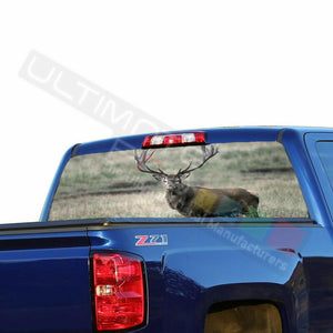 Camo Hunting Rear Window See Thru Stickers Perforated for Chevrolet Silverado