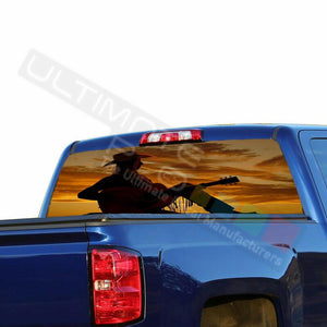 Camo Hunting Rear Window See Thru Stickers Perforated for Chevrolet Silverado