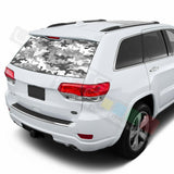 Camo Hunting Rear Window See Thru Stickers Perforated for Jeep Grand Cherokee