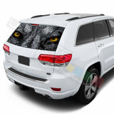 Camo Hunting Rear Window See Thru Stickers Perforated for Jeep Grand Cherokee