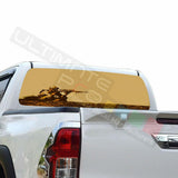 Camo Hunting Window See Thru Stickers Perforated for Toyota Hilux 2016 2017 2018