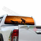 Camo Hunting Window See Thru Stickers Perforated for Toyota Hilux 2016 2017 2018