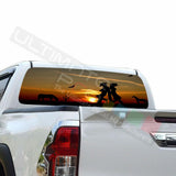 Camo Hunting Window See Thru Stickers Perforated for Toyota Hilux 2016 2017 2018