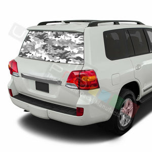 Camo Hunting Window See Thru Stickers Perforated for Toyota Land Cruiser Old