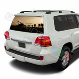 Camo Hunting Window See Thru Stickers Perforated for Toyota Land Cruiser Old