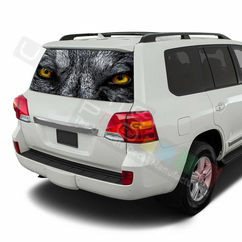 Camo Hunting Window See Thru Stickers Perforated for Toyota Land Cruiser Old