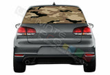 Camo Hunting Window See Thru Stickers Perforated for Volkswagen Golf VW Old