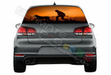 Camo Hunting Window See Thru Stickers Perforated for Volkswagen Golf VW Old