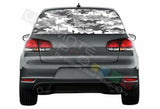 Camo Hunting Window See Thru Stickers Perforated for Volkswagen Golf VW Old