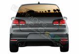 Camo Hunting Window See Thru Stickers Perforated for Volkswagen Golf VW Old