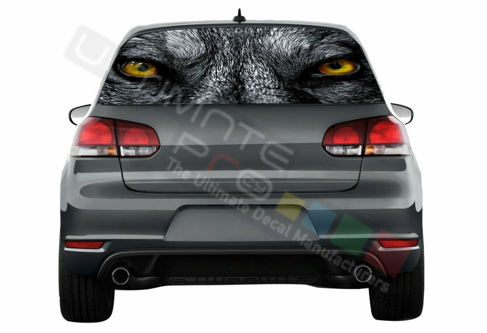 Camo Hunting Window See Thru Stickers Perforated for Volkswagen Golf VW Old