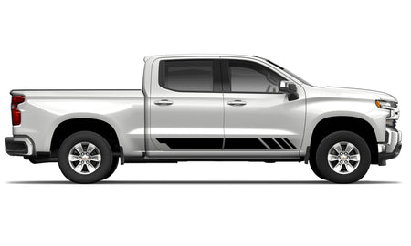 Decal sticker stripes kit For Chevrolet Silverado 1500 side 2007 2017 2019 2022