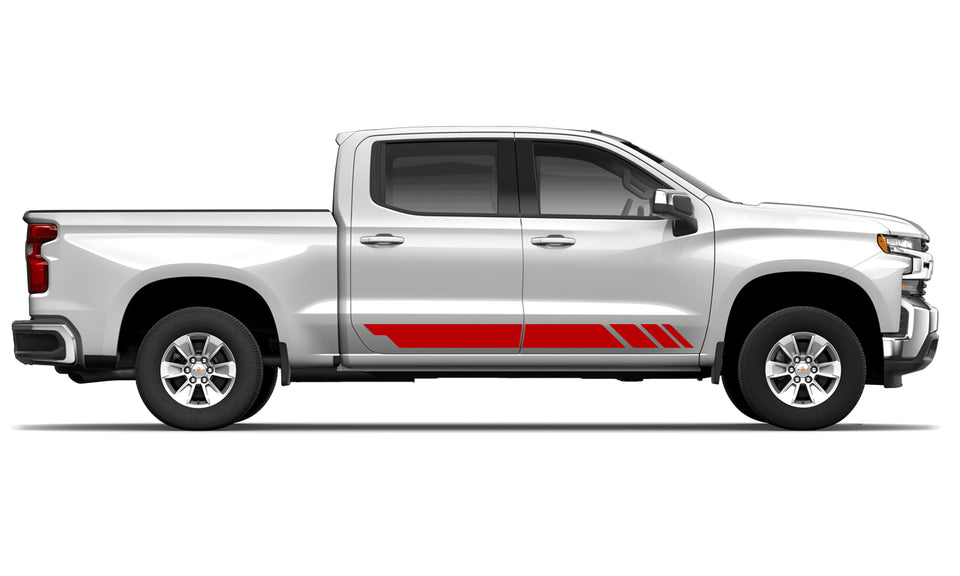 Side Stripe For Chevrolet Silverado 1500 2500 double cup Offroad 2014 2015 2016 2019 2022 2023