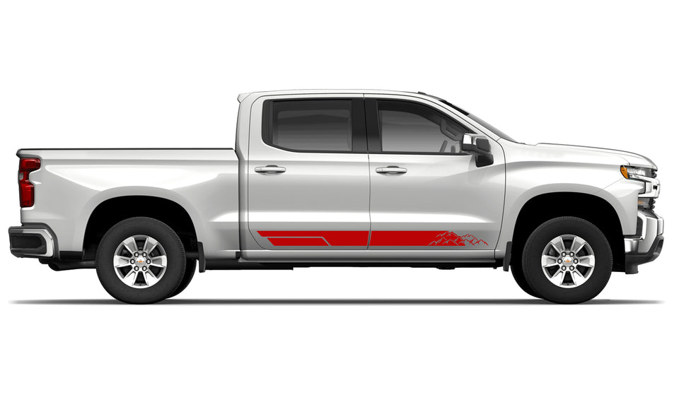 Side Stripes For Chevrolet Silverado 1500 2500 3500 2016 2018 2019 2020 bar v8