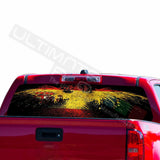 Country Flags Decals Rear Window Sticker Perforated for Chevrolet Avalanche