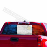 Country Flags Decals Rear Window Sticker Perforated for Chevrolet Avalanche