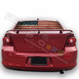 Country Flags designs Rear Window CThru Stickers Perforated for Dodge Avenger