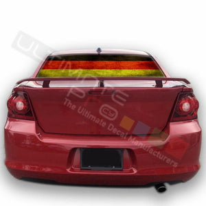 Country Flags designs Rear Window CThru Stickers Perforated for Dodge Avenger