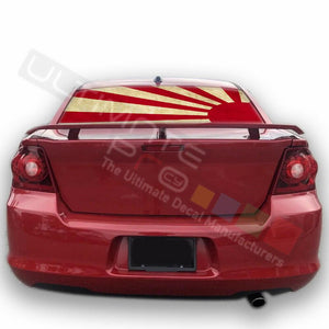 Country Flags designs Rear Window CThru Stickers Perforated for Dodge Avenger