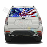 Country Flags Designs Window See Thru Stickers Perforated for Subaru Forester