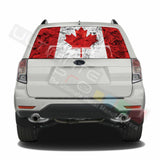 Country Flags Designs Window See Thru Stickers Perforated for Subaru Forester