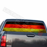 Country Flags Rear Window See Thru Stickers Perforated for GMC Sierra 2018 2019