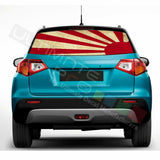 Country Flags Window See Thru Stickers Perforated for Suzuki Vitara 2016 2017