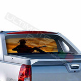 Countryside Rear Window See Thru Sticker Perforated for Chevrolet Avalanche