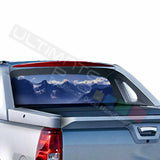 Countryside Rear Window See Thru Sticker Perforated for Chevrolet Avalanche