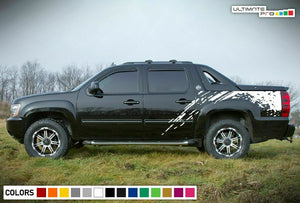 Decal cover side Graphic Sticker bed wrap for Chevrolet Avalanche bed design arm