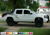 Decal cover side Graphic Sticker bed wrap for Chevrolet Avalanche bed design arm