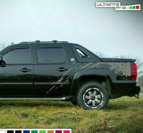 Decal cover side Graphic Sticker bed wrap for Chevrolet Avalanche splash design