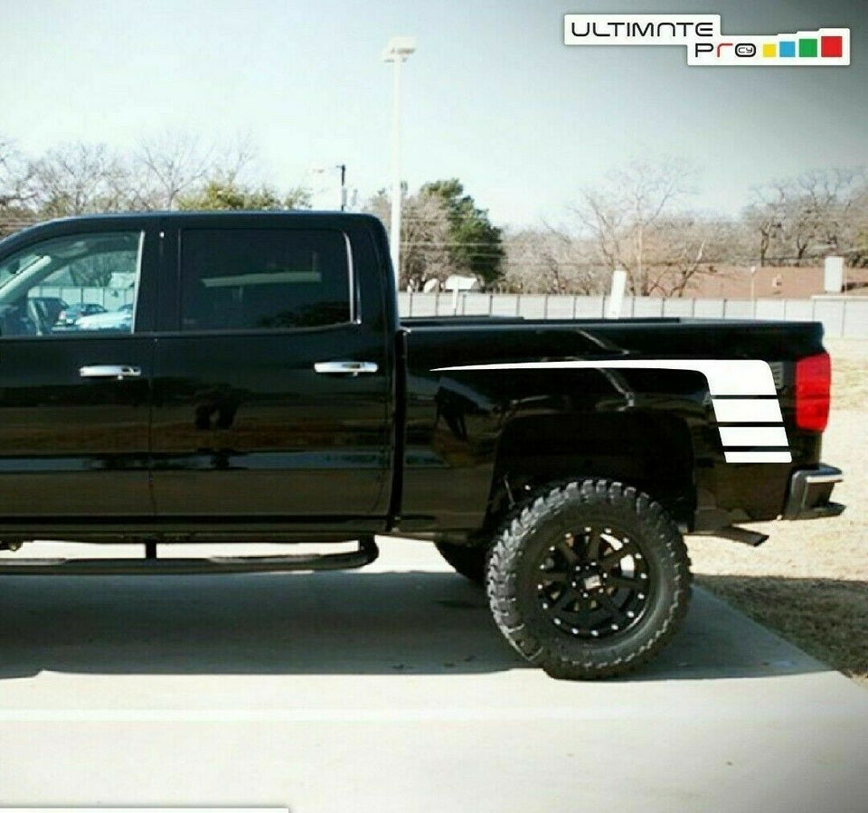 Decal Sticker Stripe for Chevrolet Silverado Off-Road Lift Kit Bed 2007 -Present