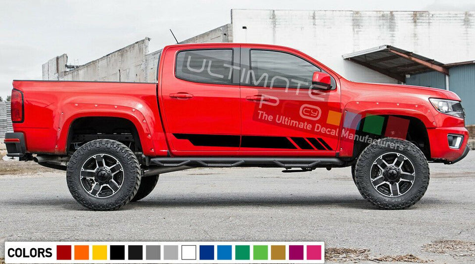 Decal Graphic Side Stripes For Chevrolet Colorado 2012 2017 Racing Rocker mirror