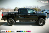 Decal Graphic Sticker bed for Chevrolet Silverado crew cab 2014 2020 mud splash