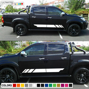 Decal Graphic Sticker Side Stripe Kit For Toyota Hilux TRD Sport Offroad Flare