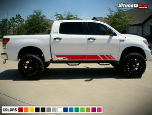 Decal Graphic Sticker Side Stripe Kit For Toyota Tundra 4x4 Offroad Sport Grille